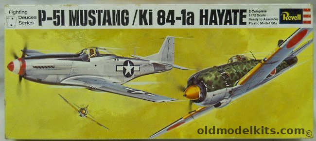 Revell 1/72 P-51 Mustang and Ki-84-1a Hayate Fighting Deuces Series, H222 plastic model kit